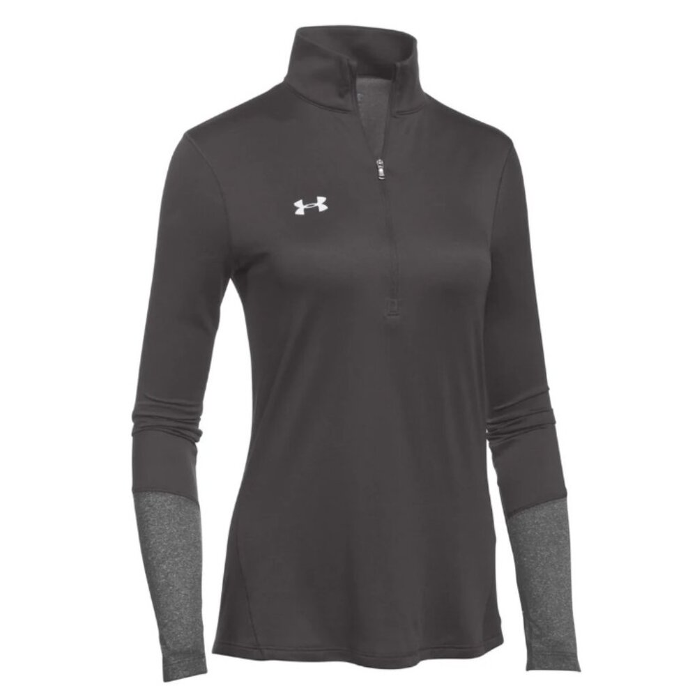 Women's Dark Grey Under Armour Locker 1/4 Zip Pullover